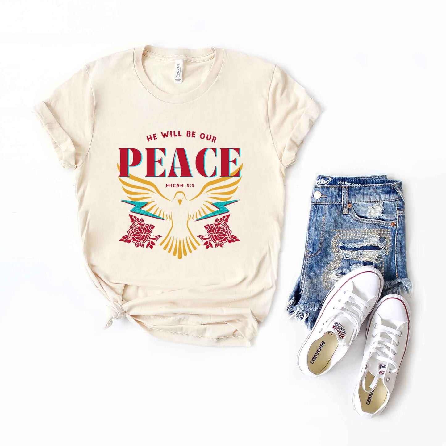 He Will Be Our Peace | Short Sleeve Crew Neck