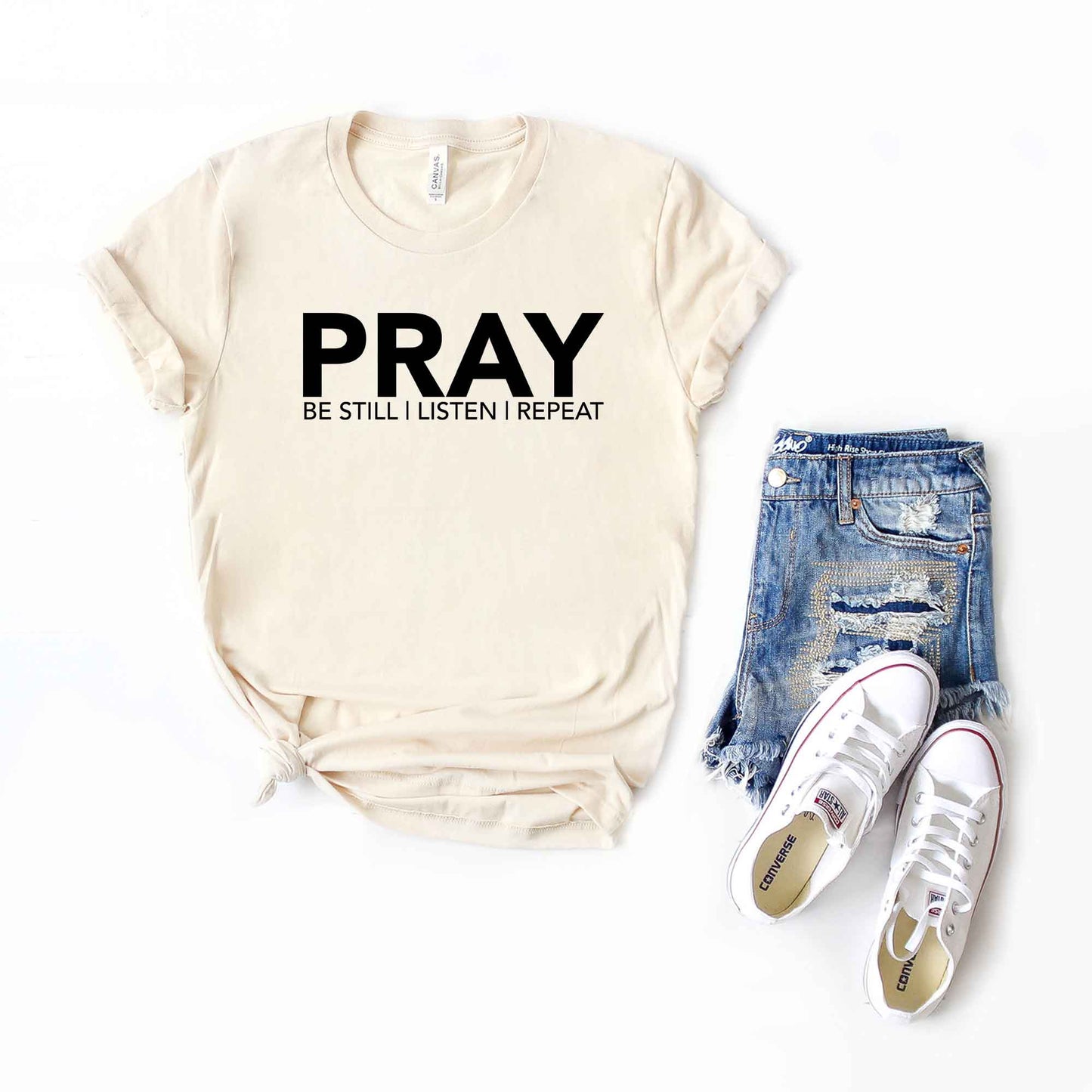 Pray Be Still | Short Sleeve Crew Neck