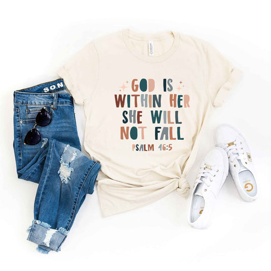 She Will Not Fall | Short Sleeve Crew Neck