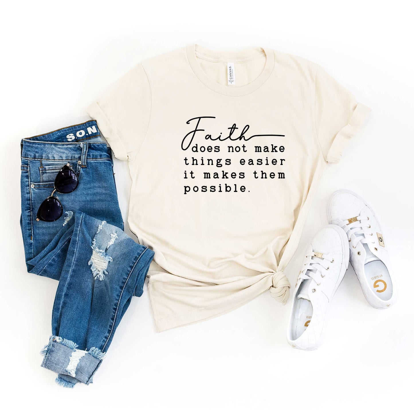 Faith Makes It Possible | Short Sleeve Crew Neck