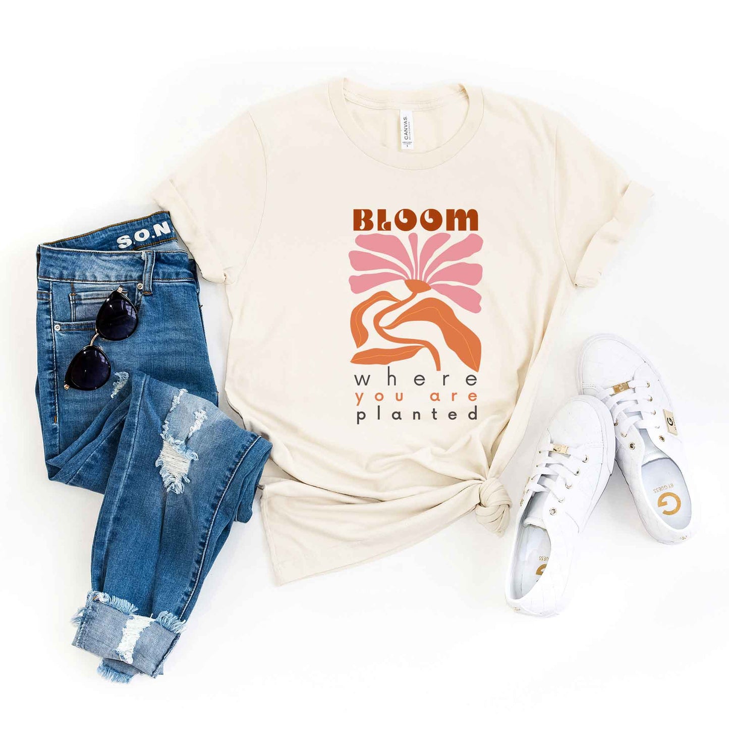 Bloom Boho | Short Sleeve Crew Neck