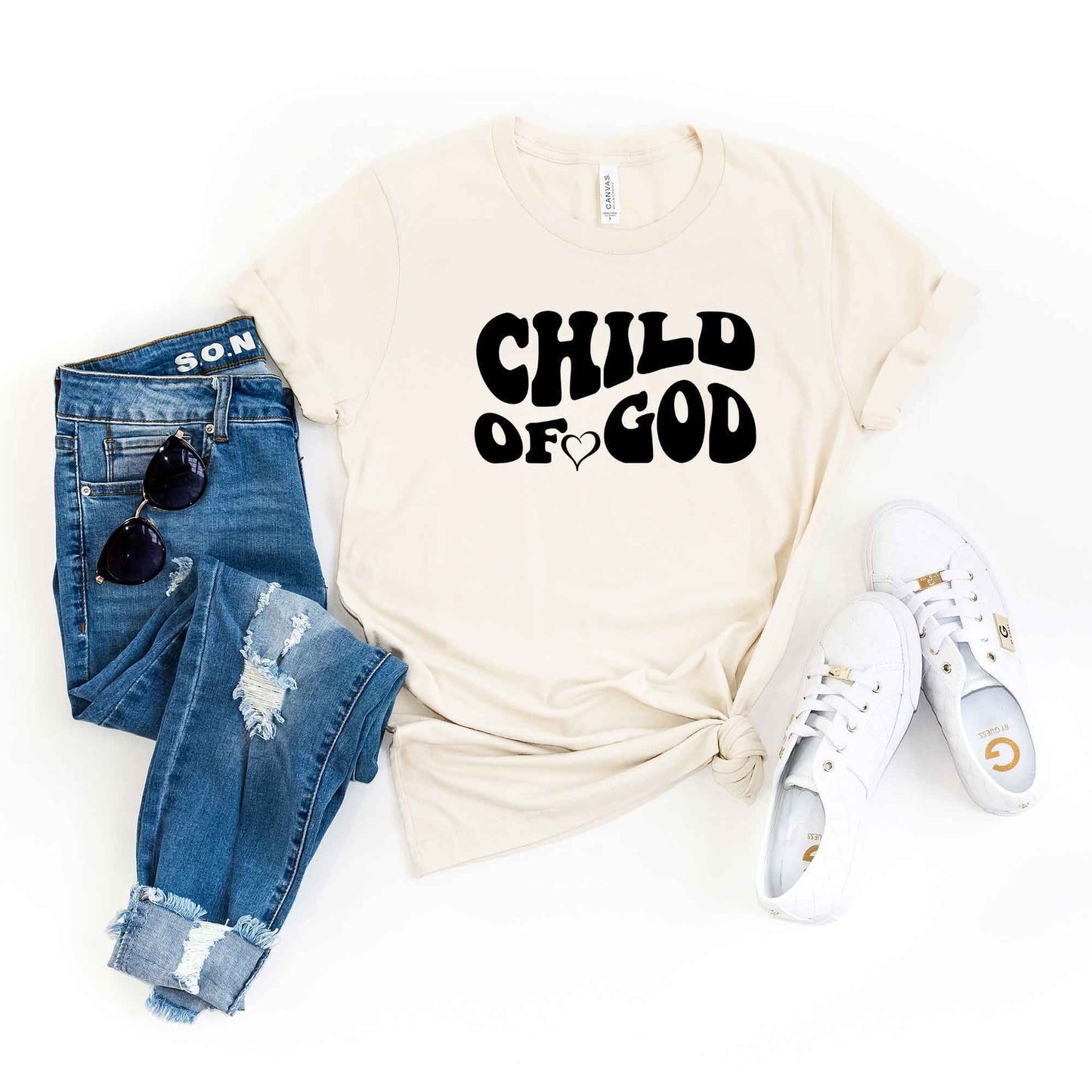 Child Of God Heart | Short Sleeve Crew Neck