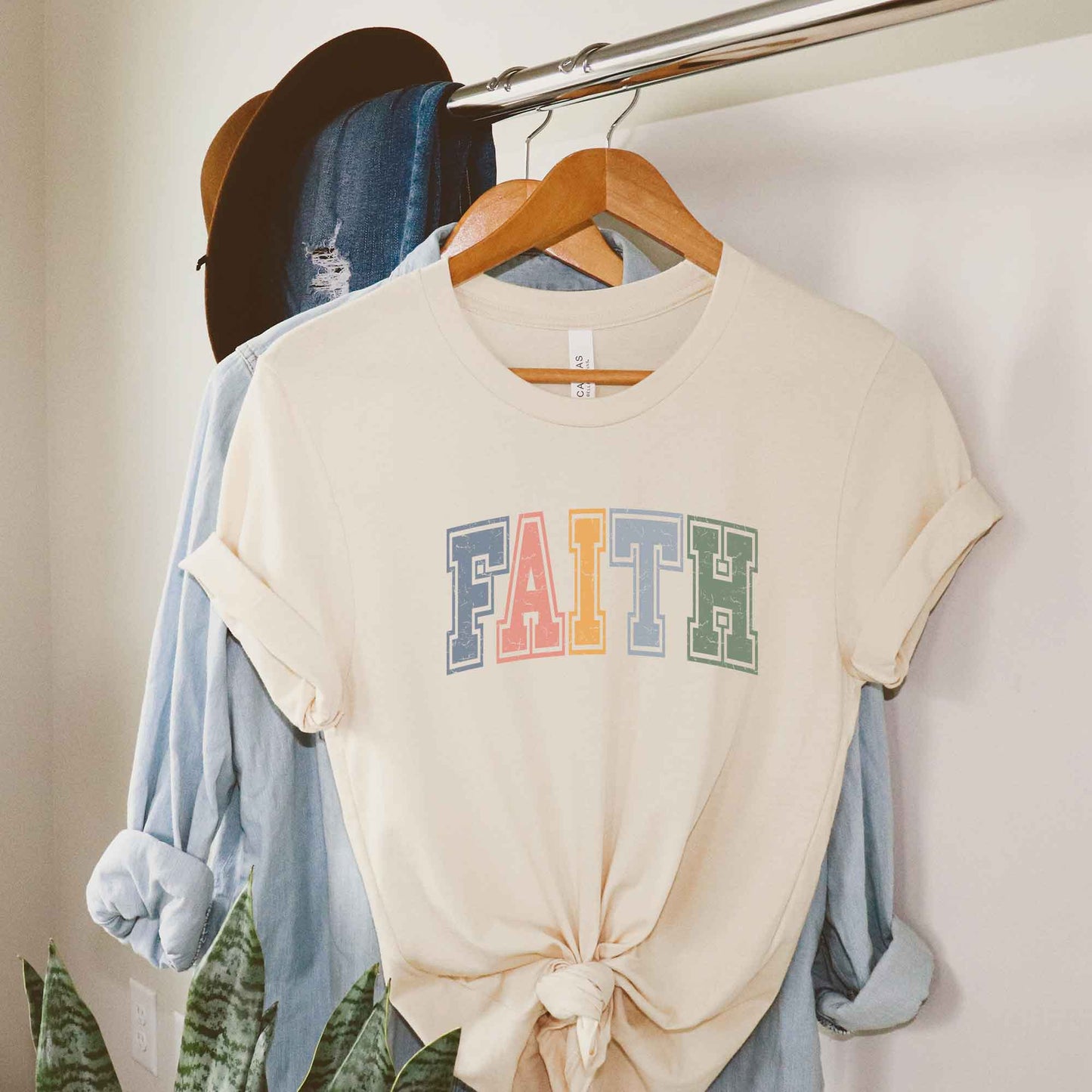 Faith Varsity | Short Sleeve Crew Neck