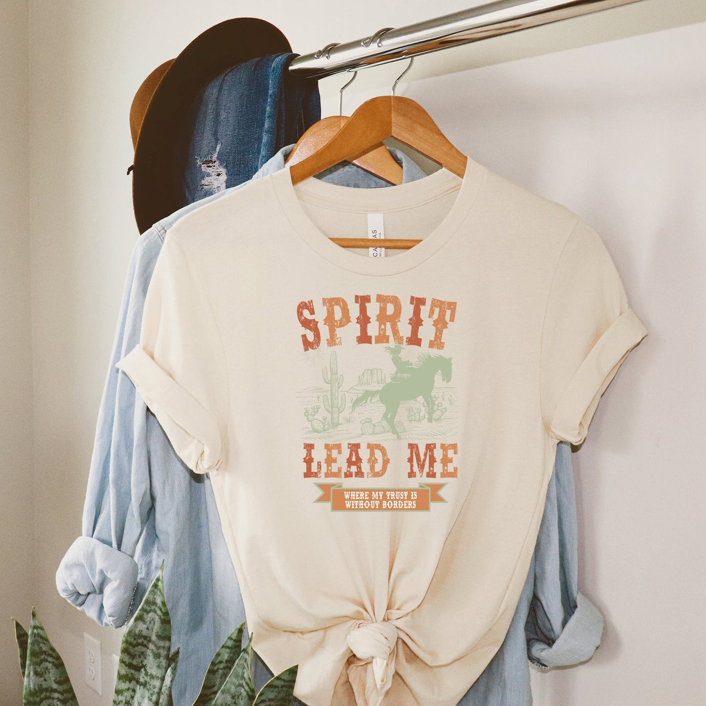 Spirit Lead Me Western | Short Sleeve Crewneck