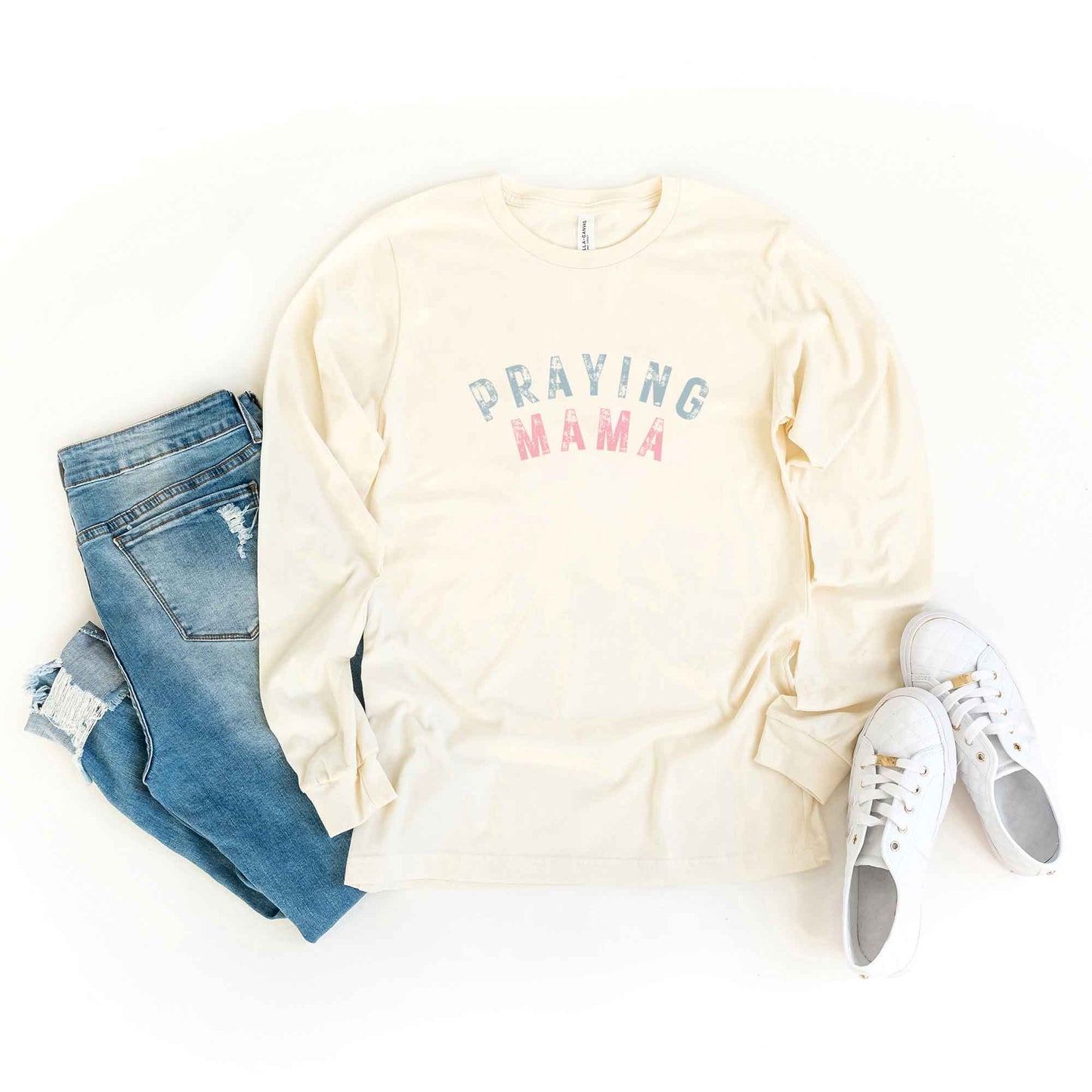 Praying Mama | Long Sleeve Crew Neck