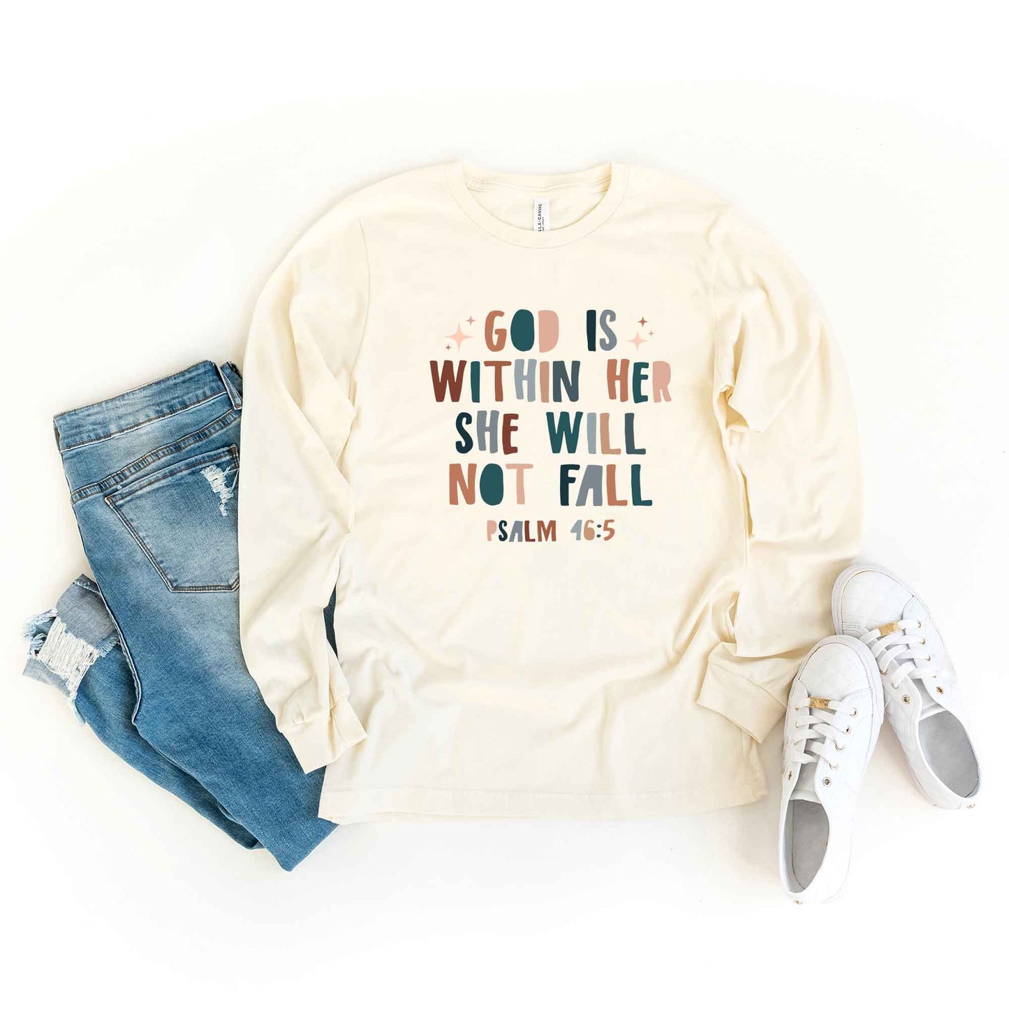 She Will Not Fall | Long Sleeve Crew Neck