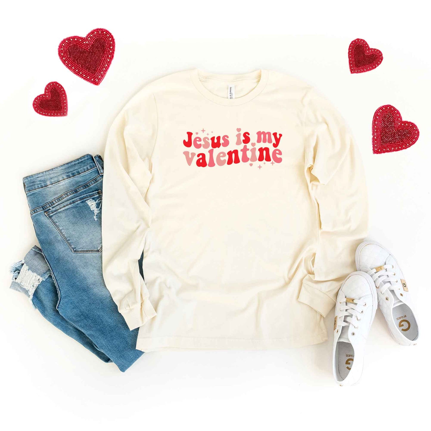 Jesus Is My Valentine | Long Sleeve Crew Neck