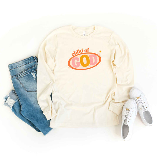 Retro Child Of God | Long Sleeve Crew Neck