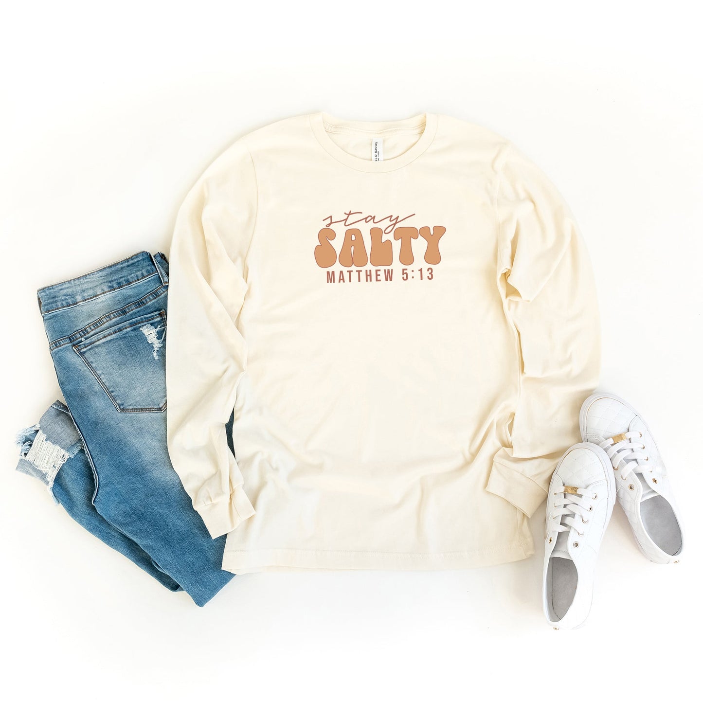 Stay Salty Retro | Long Sleeve Crew Neck