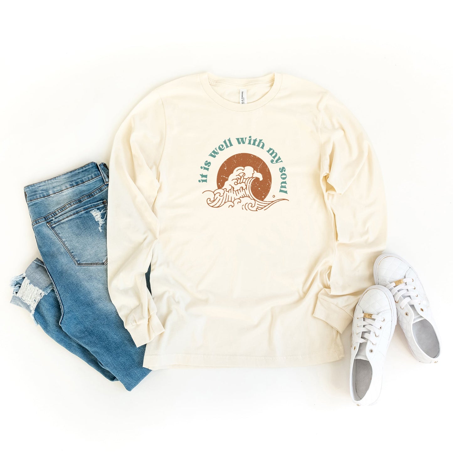 It Is Well Colorful | Long Sleeve Crew Neck