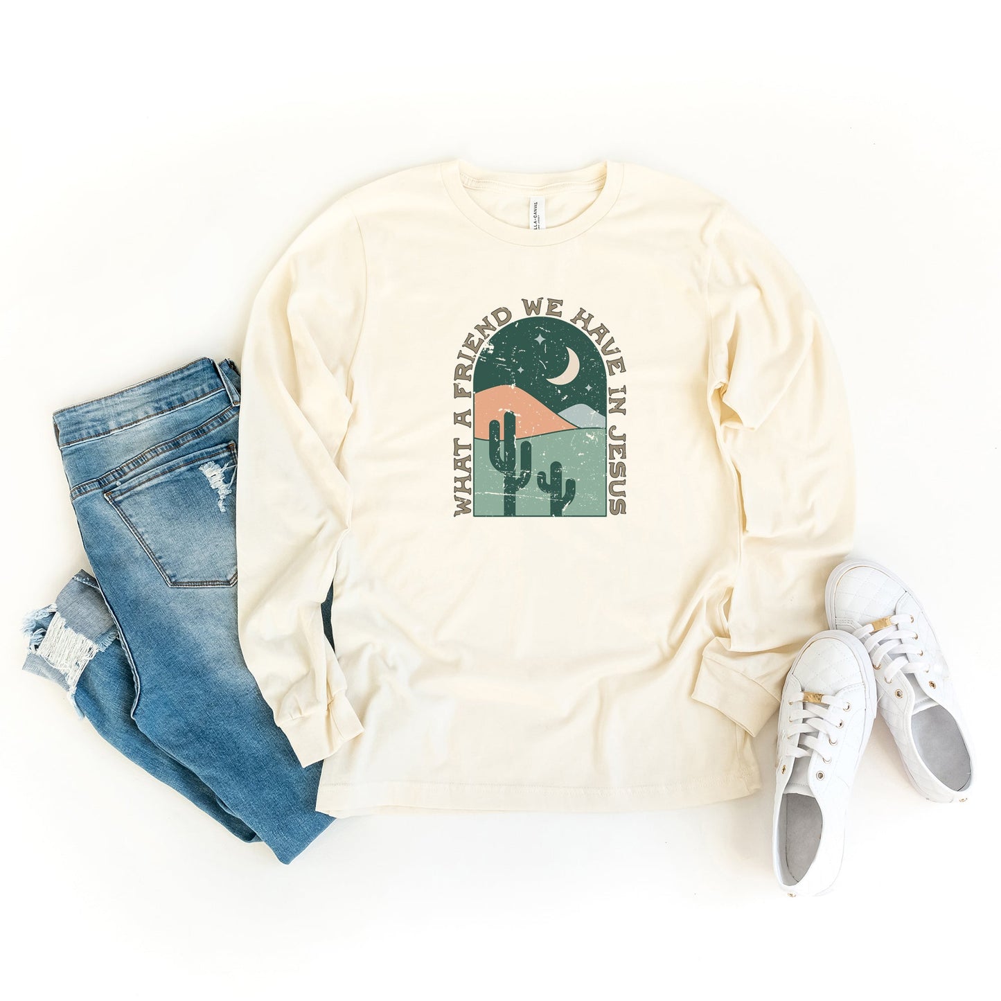 Vintage What  A Friend | Long Sleeve Crew Neck