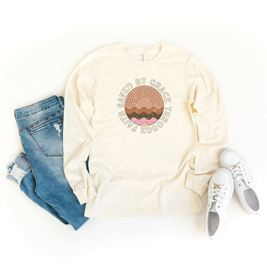 Vintage Saved By Grace | Long Sleeve Crew Neck