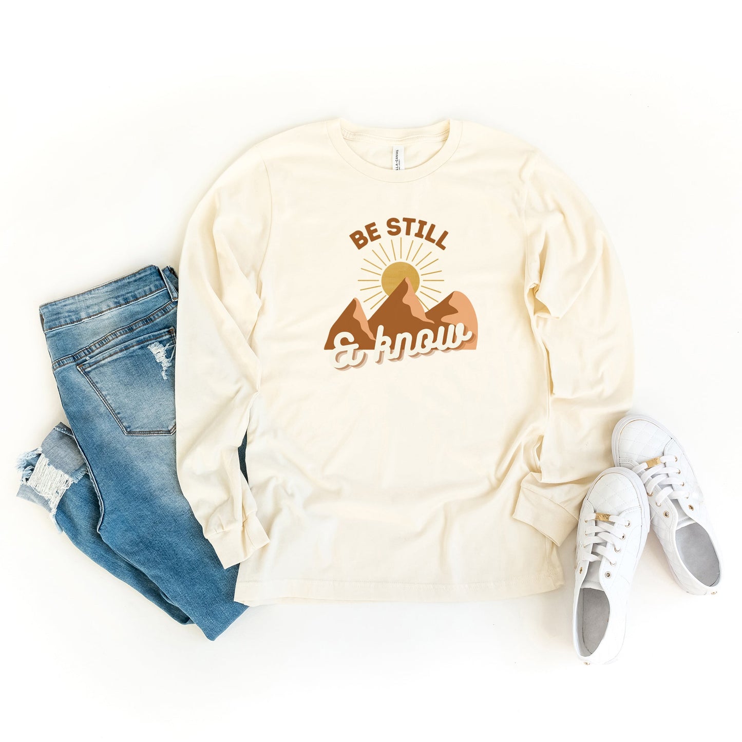 Be Still And Know Mountains | Long Sleeve Crew Neck