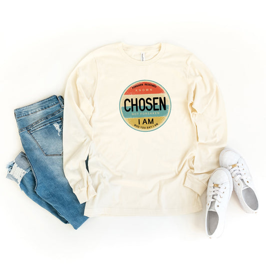 Chosen Not Forsaken Colorful | Long Sleeve Crew Neck