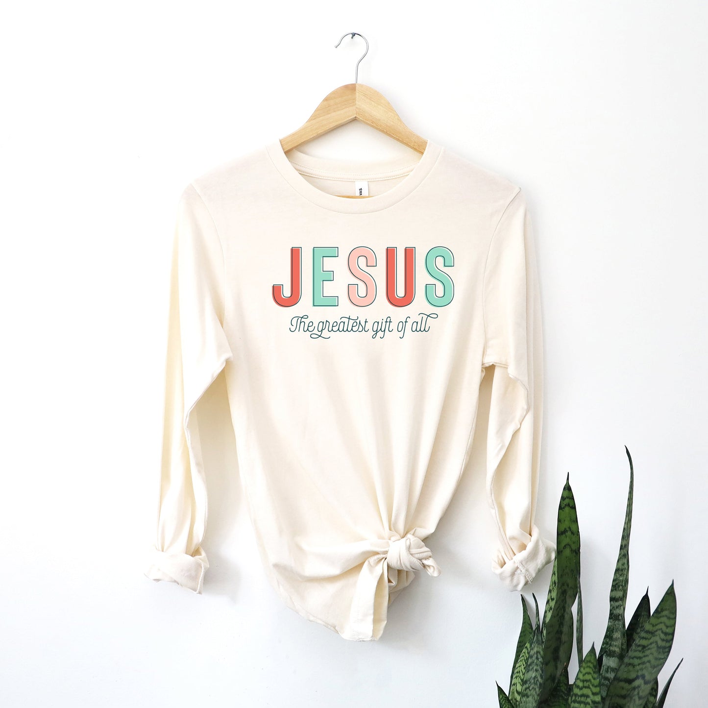 Jesus The Greatest Gift | Long Sleeve Crew Neck