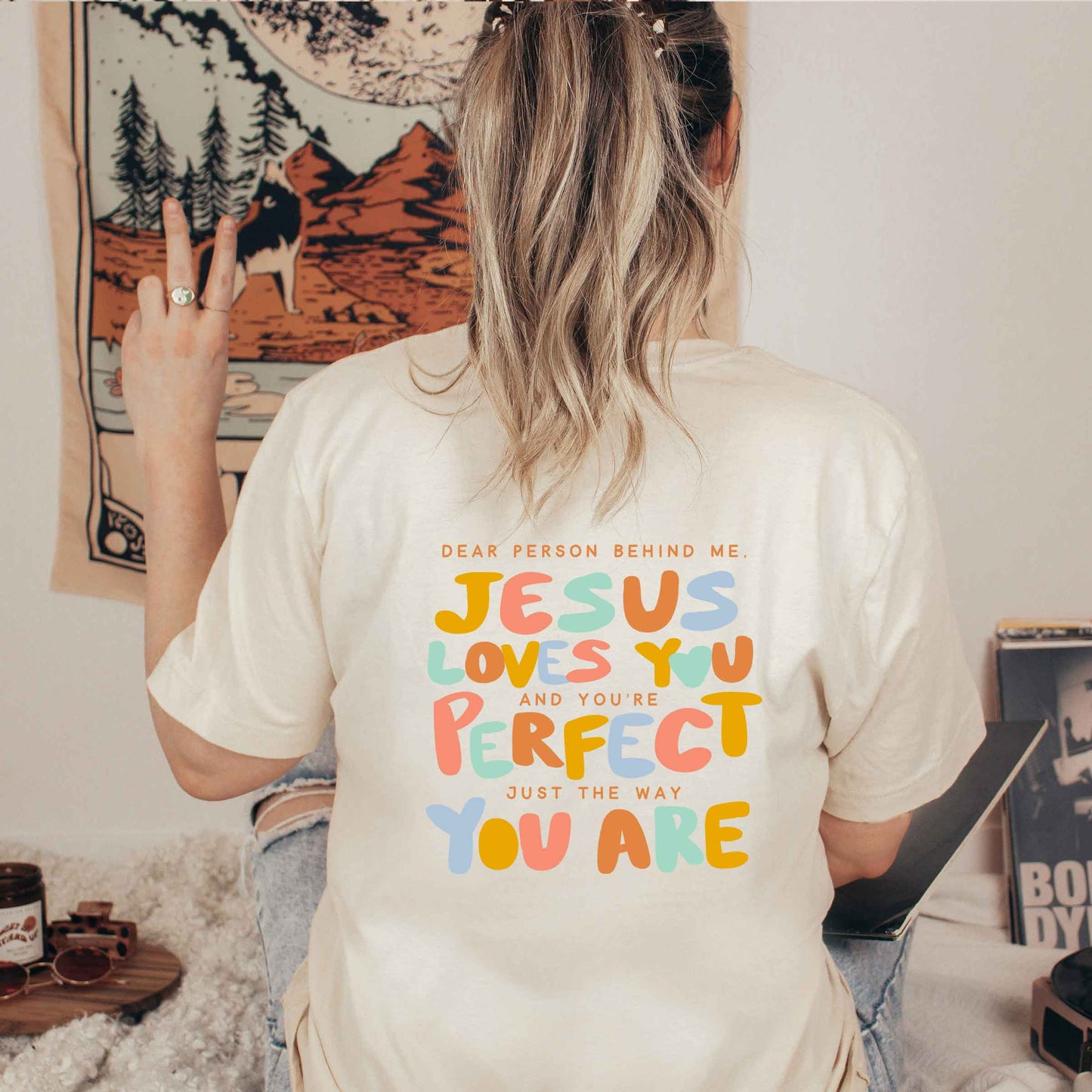 Just The Way You Are Colorful | Short Sleeve Crew Neck