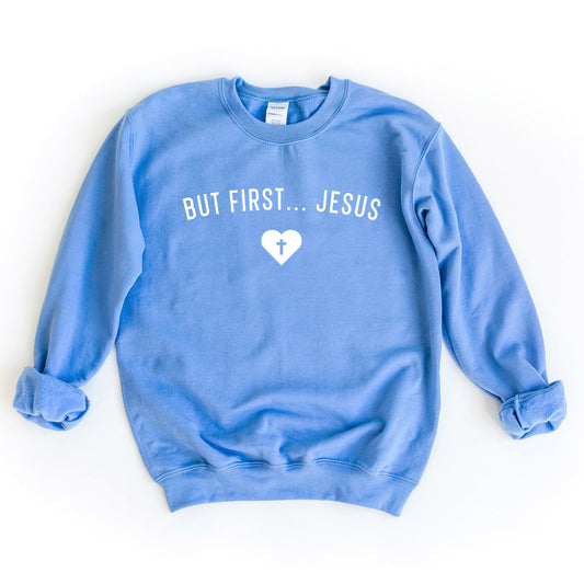 But First Jesus Heart | Sweatshirt