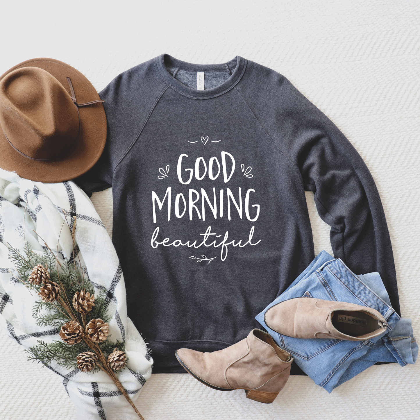 Good Morning Beautiful | Bella Canvas Premium Sweatshirt