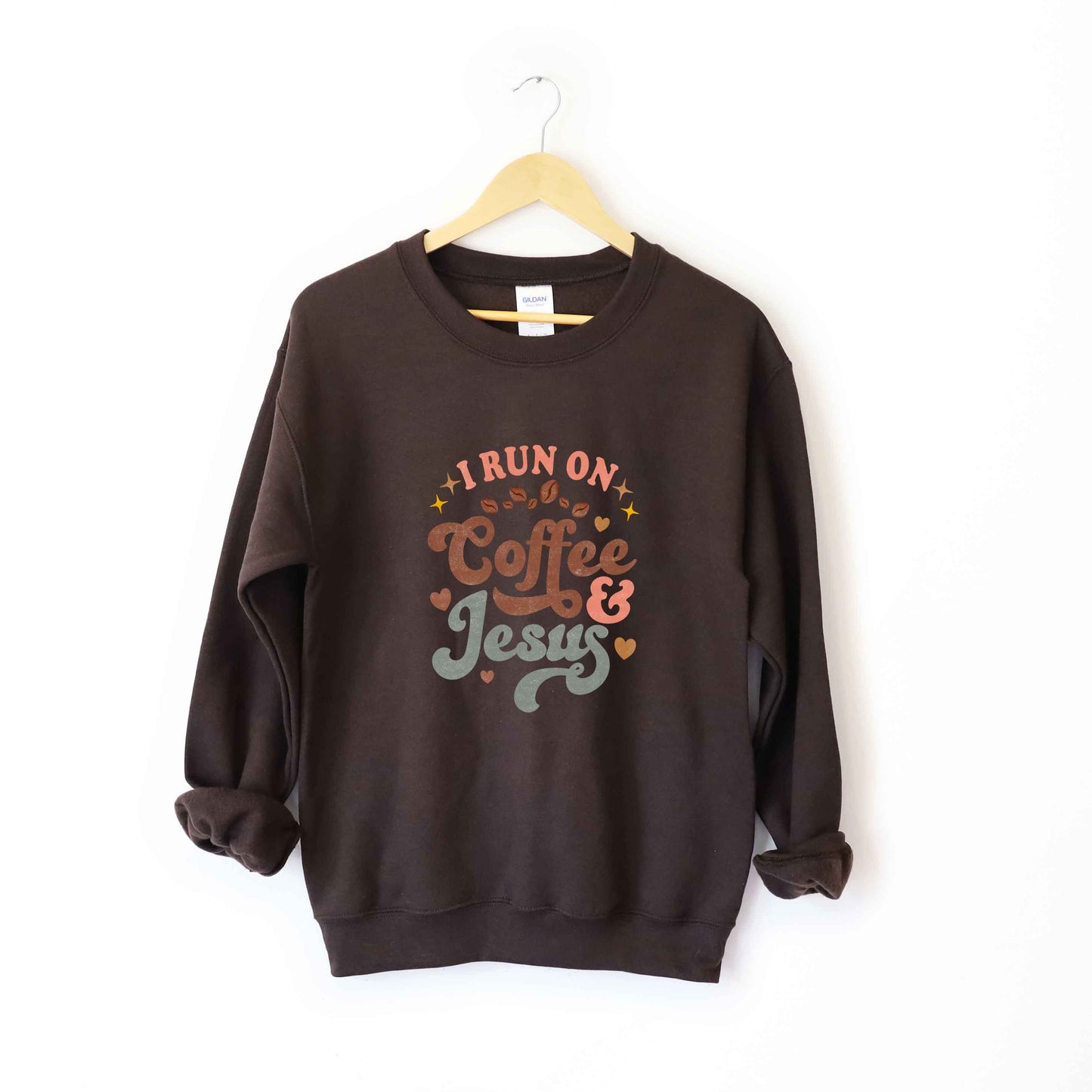 Coffee and Jesus Colorful | Sweatshirt