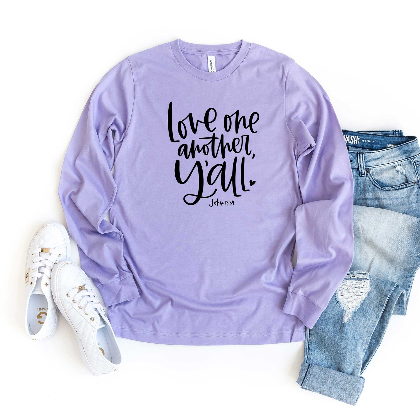 Love One Another Ya'll | Long Sleeve Crew Neck