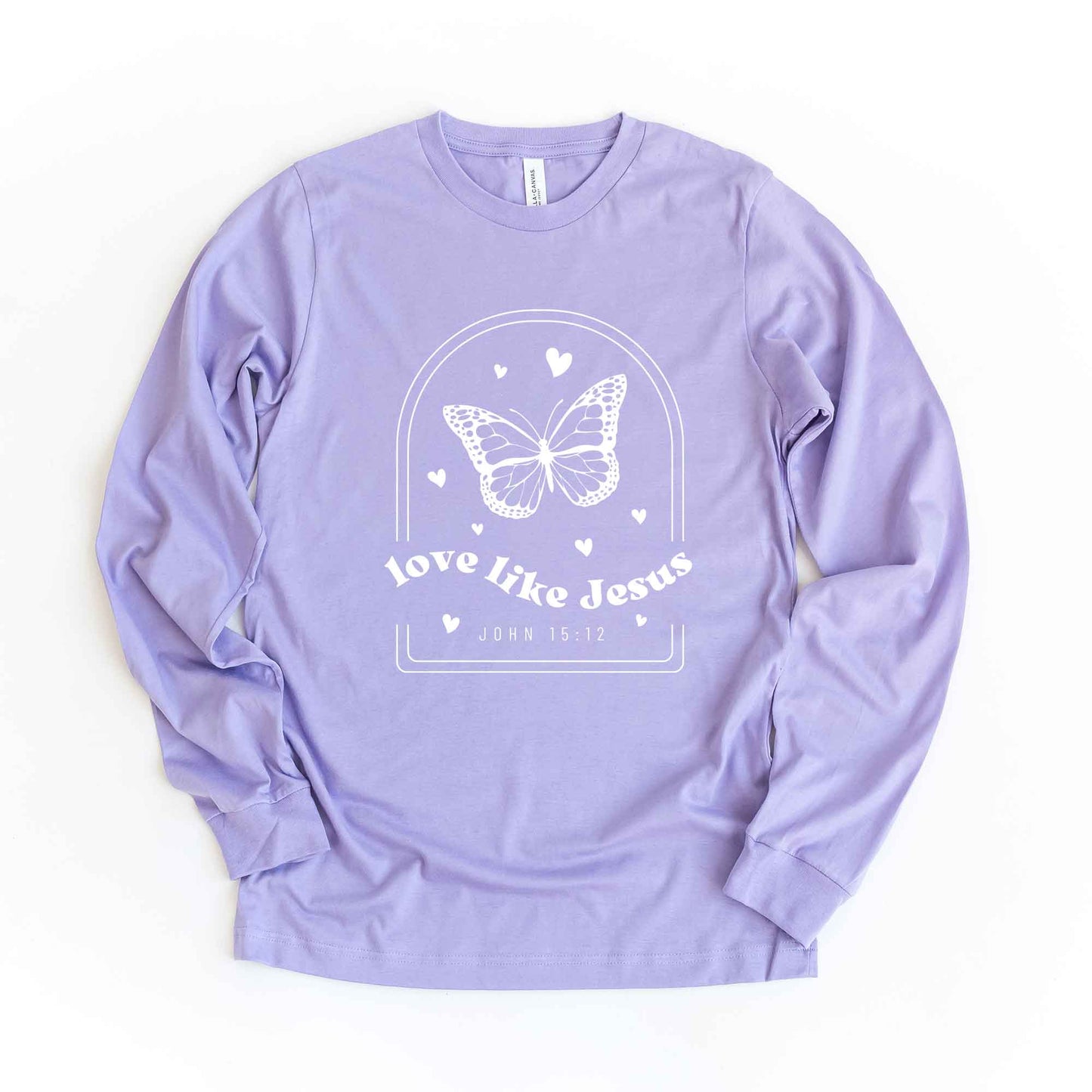 Love Like Jesus Butterfly | Long Sleeve Crew Neck