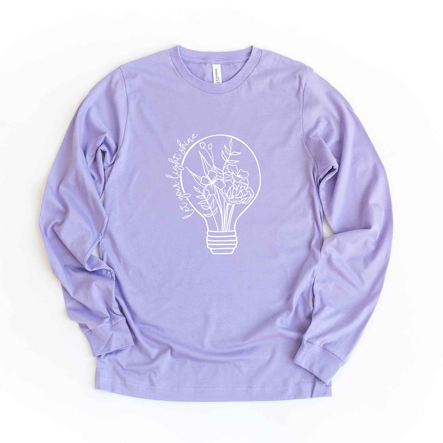 Let Your Light Shine Light Bulb | Long Sleeve Crew Neck