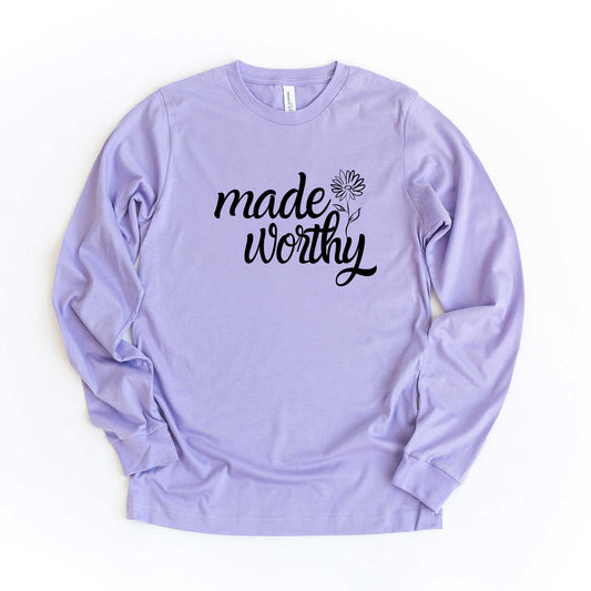 Made Worthy Flower | Long Sleeve Crew Neck