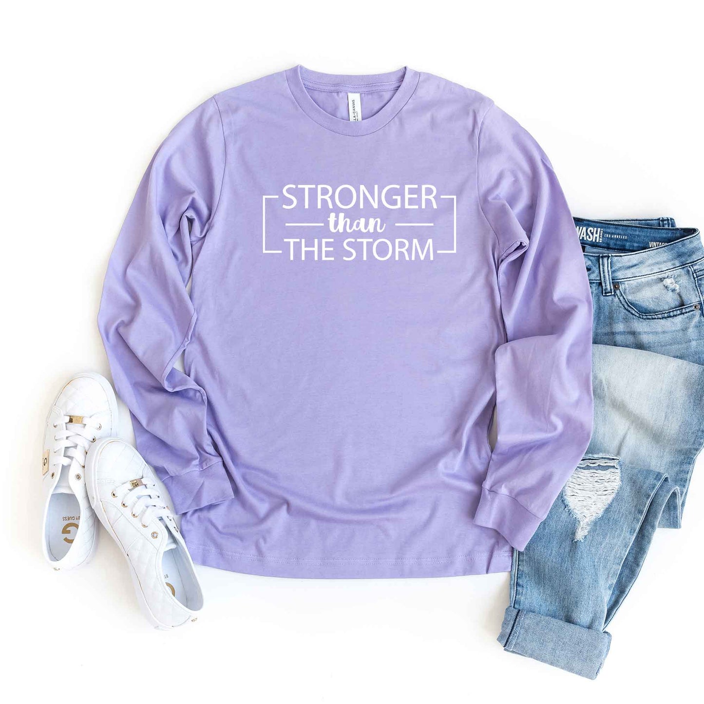 Stronger Than The Storm | Long Sleeve Crew Neck