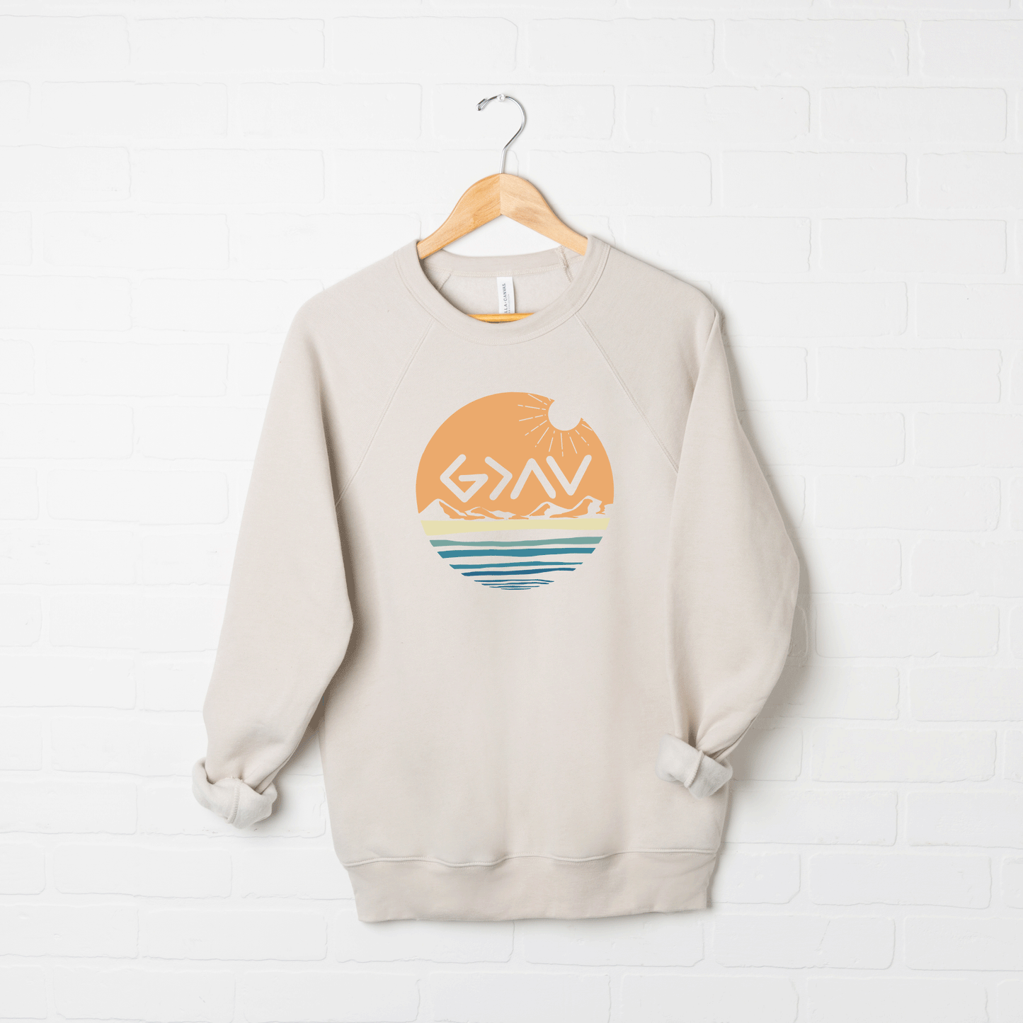 God Is Greater Sunset | Bella Canvas Premium Sweatshirt