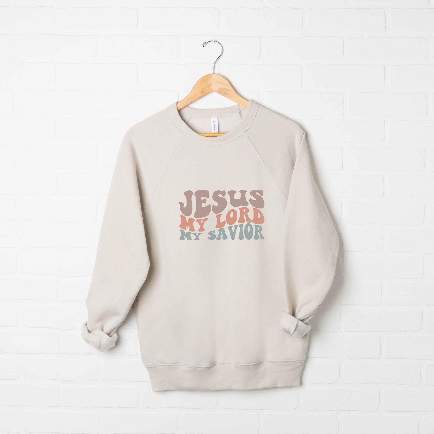 Jesus My Lord Wavy | Bella Canvas Premium Sweatshirt