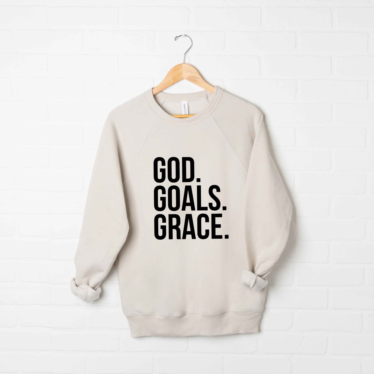 God Goals Grace | Bella Canvas Premium Sweatshirt