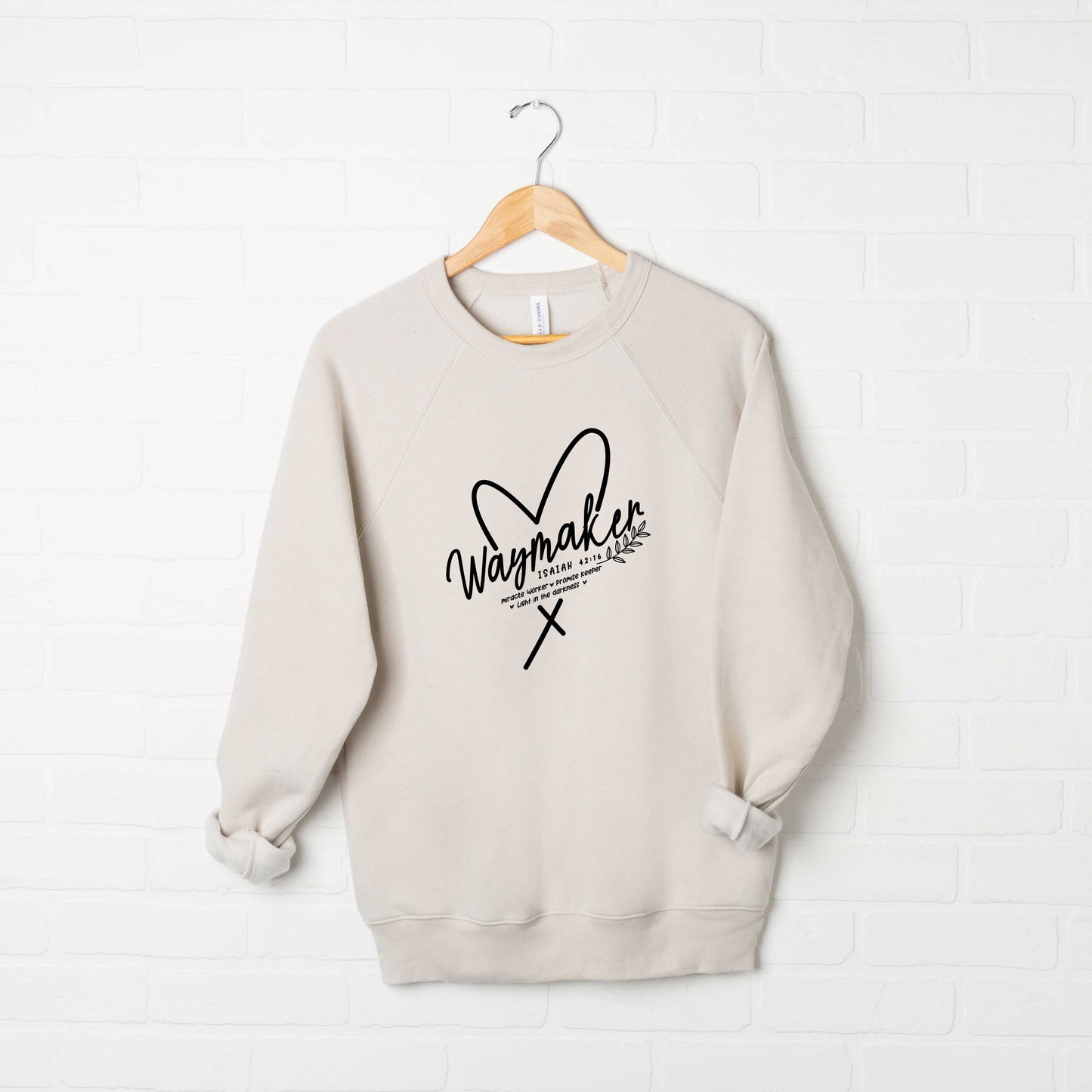 Way Maker Heart | Bella Canvas Premium Sweatshirt