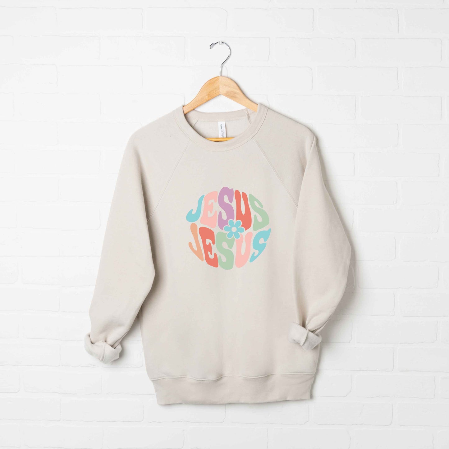 Jesus Flowers | Bella Canvas Premium Sweatshirt