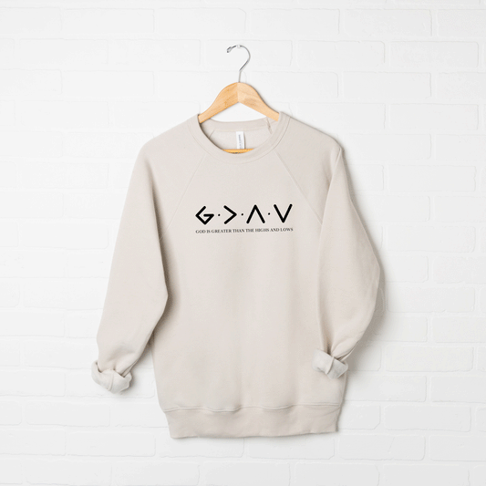 God Is Greater | Bella Canvas Premium Sweatshirt