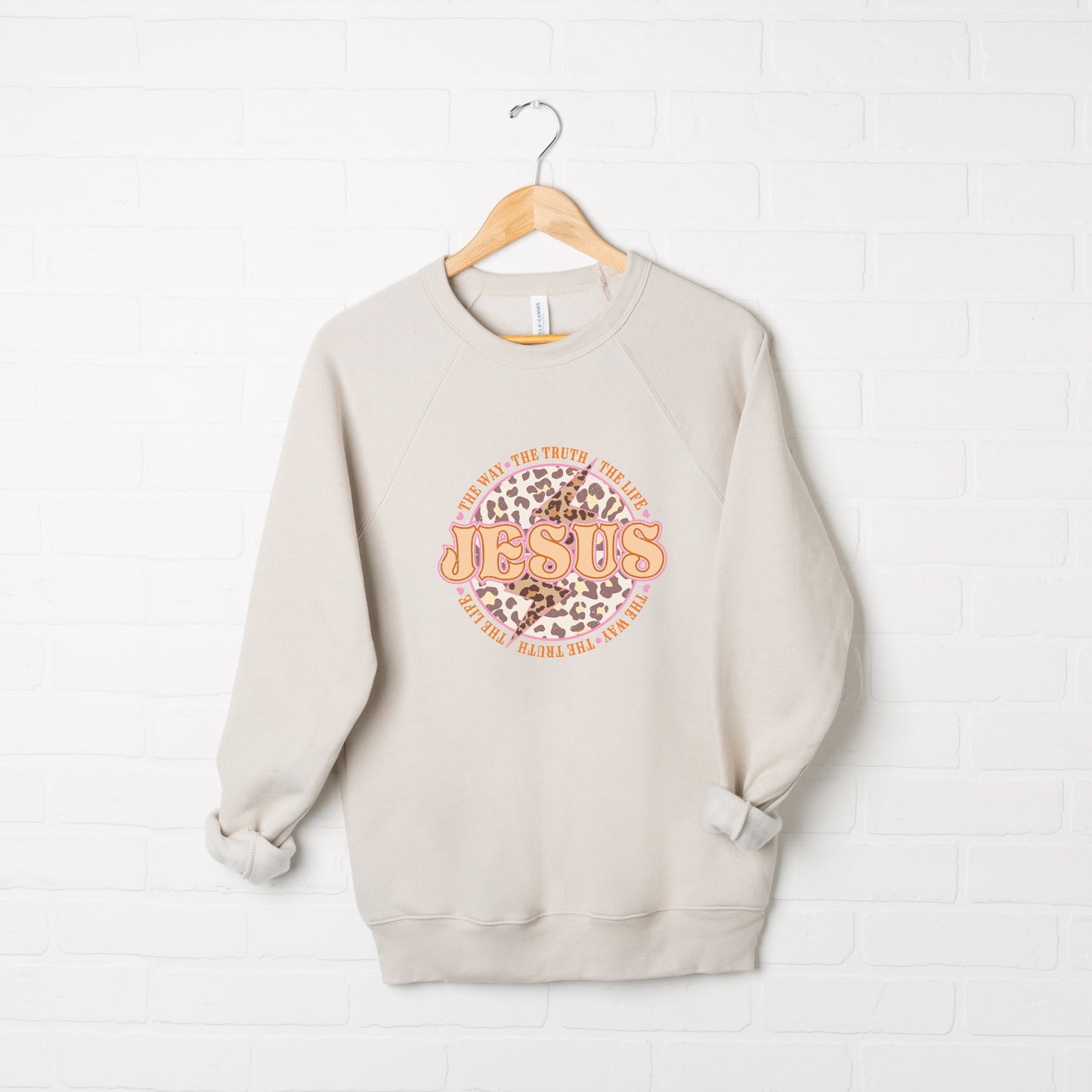 Jesus Leopard | Bella Canvas Premium Sweatshirt