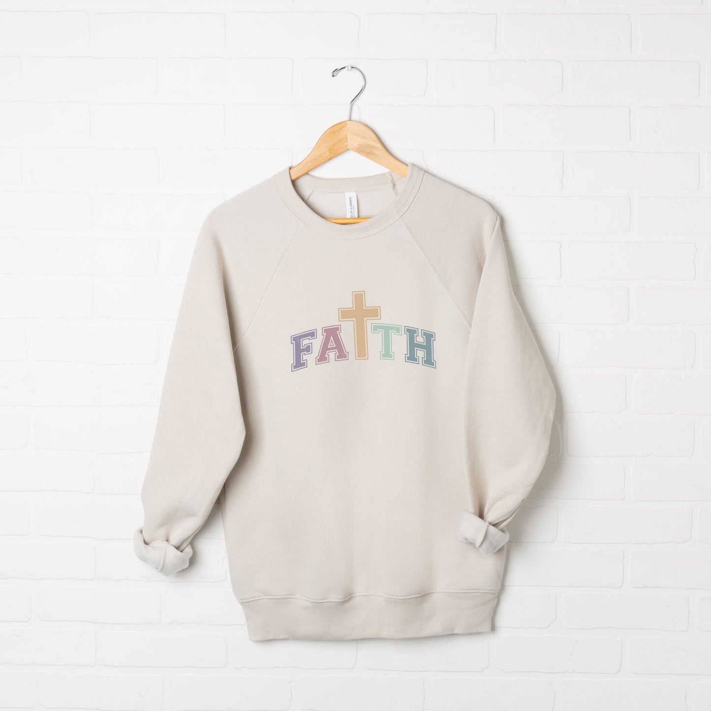 Faith Cross | Bella Canvas Premium Sweatshirt