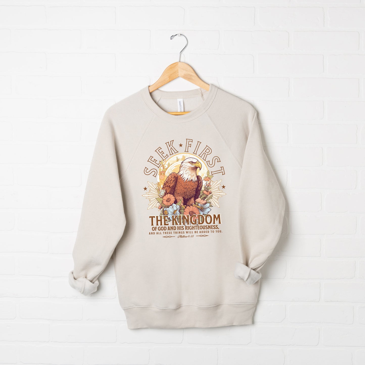 Seek First The Kingdom | Bella Canvas Premium Sweatshirt