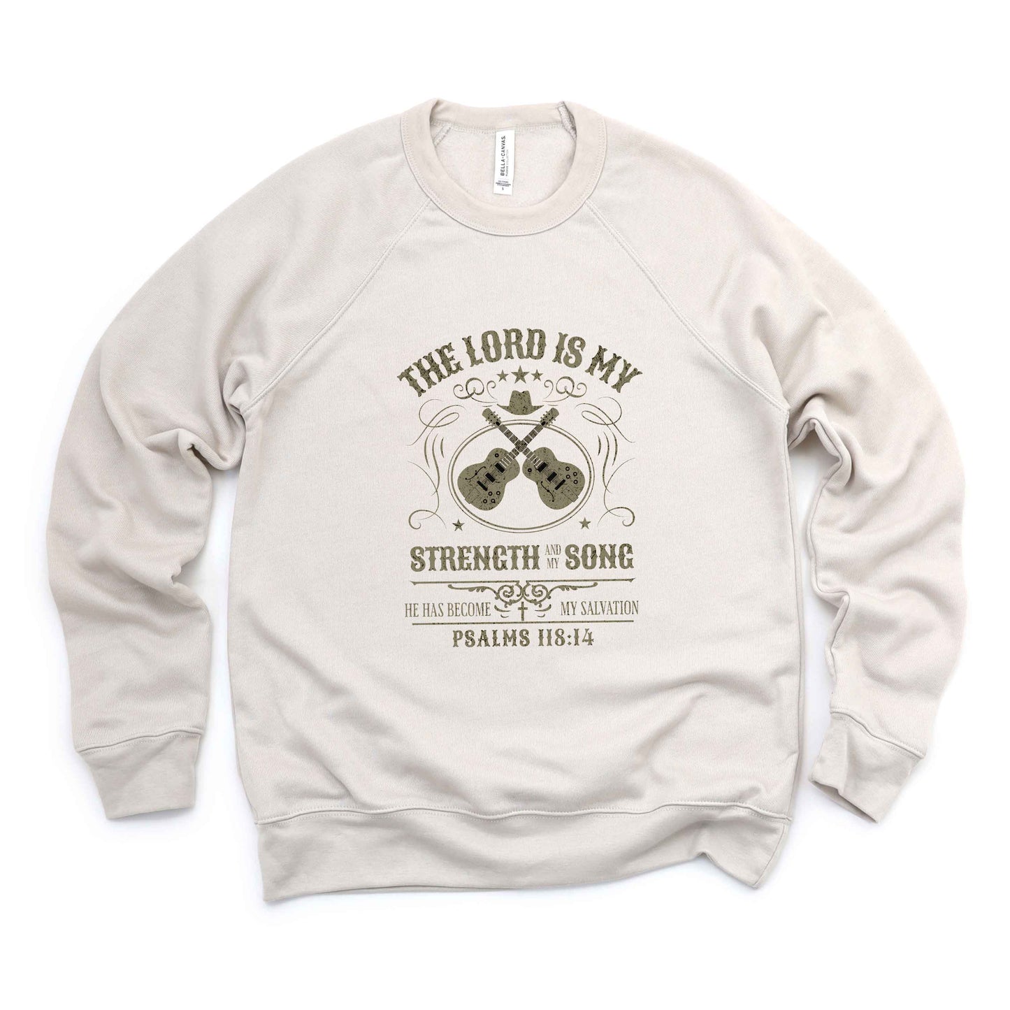 The Lord Is My Strength | Bella Canvas Premium Sweatshirt