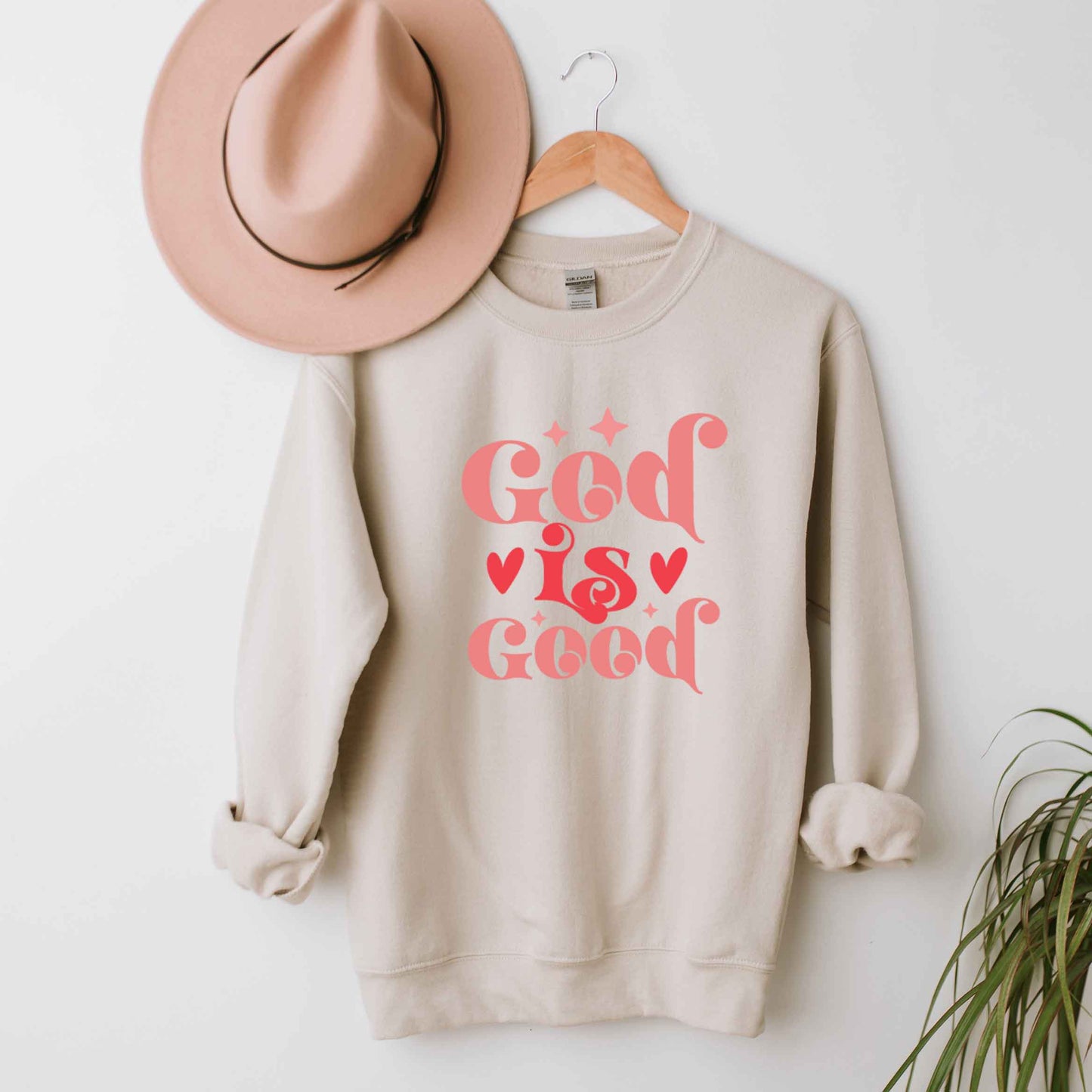 God Is Good Hearts | Sweatshirt