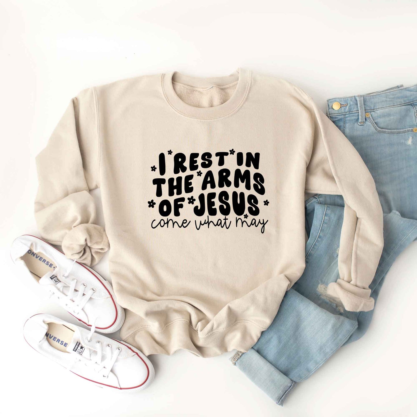 I Rest In The Arms Of Jesus | Sweatshirt