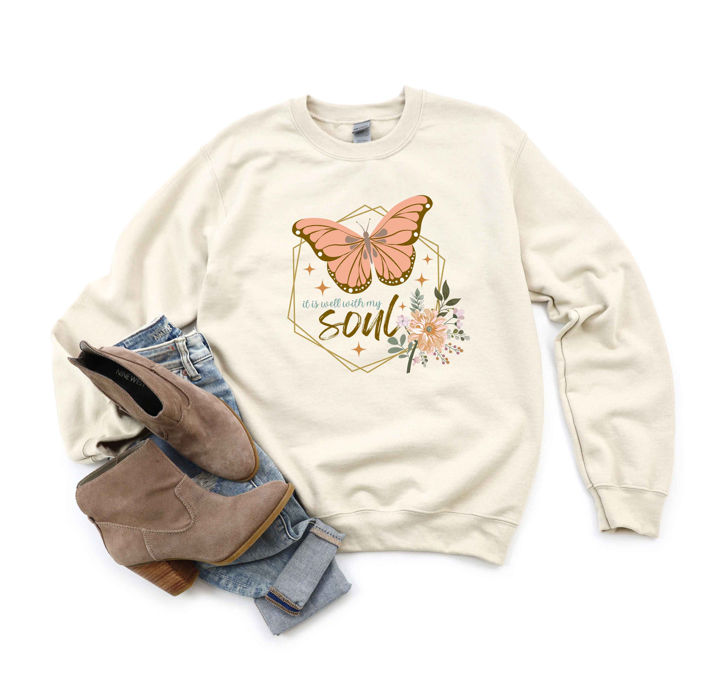 It Is Well Butterfly | Sweatshirt