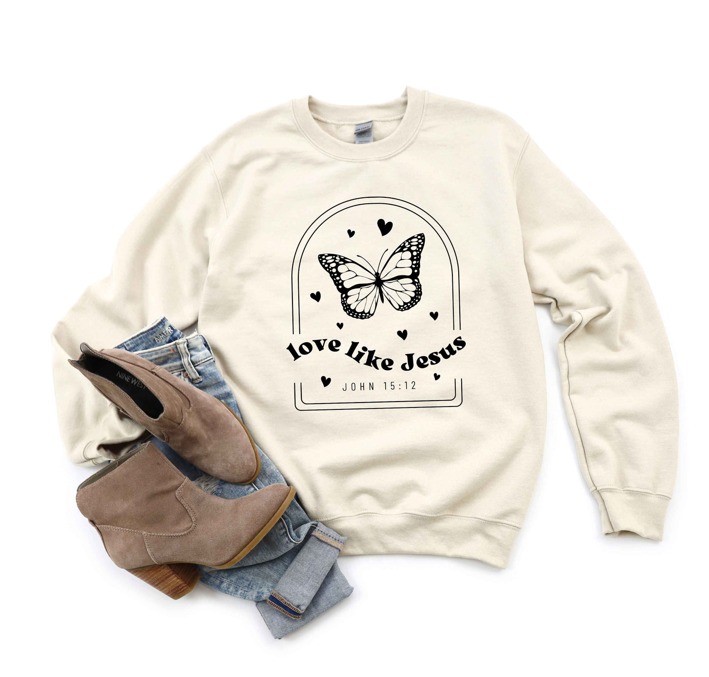 Love Like Jesus Butterfly | Sweatshirt