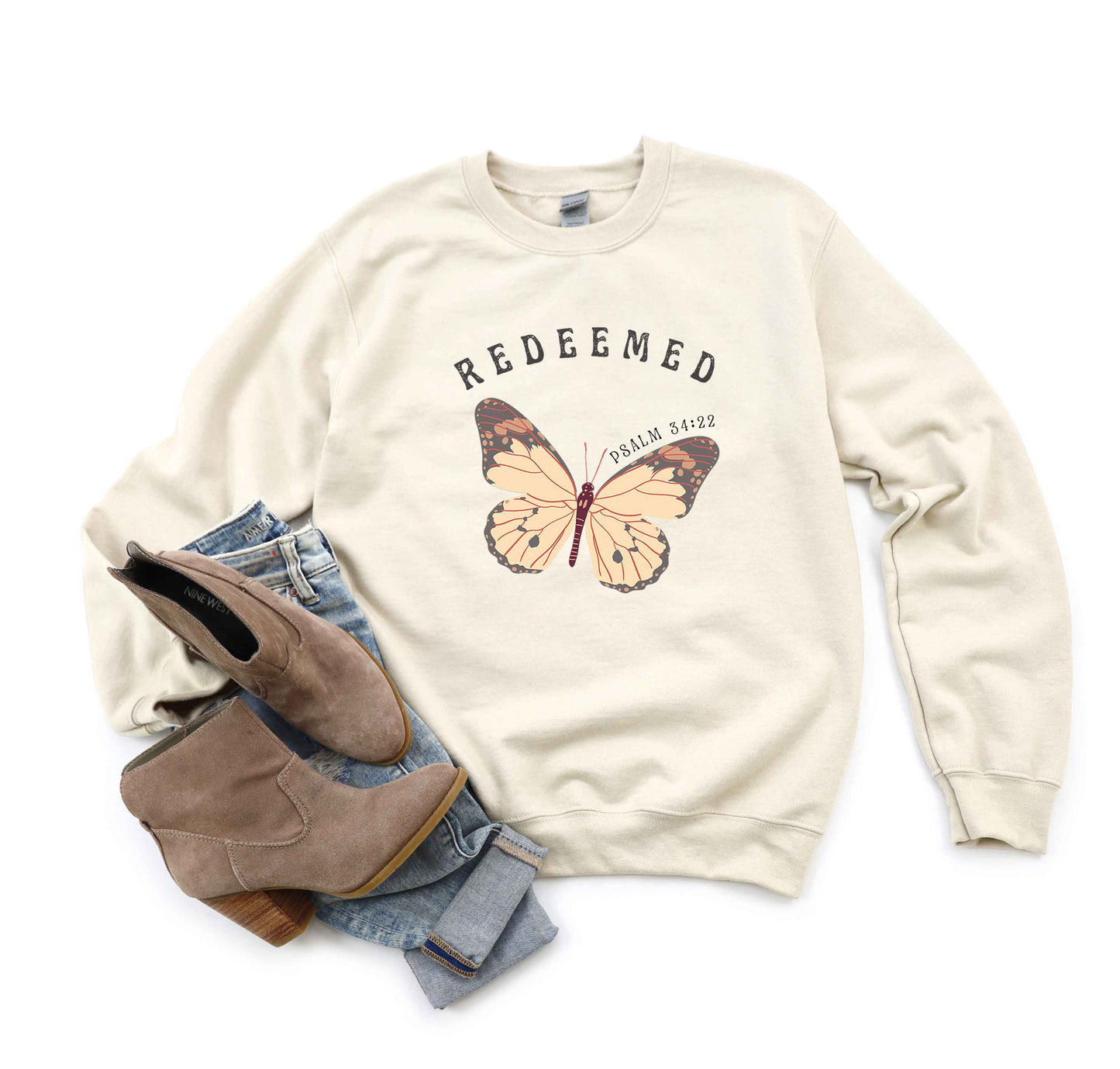 Redeemed Boho Butterfly | Sweatshirt