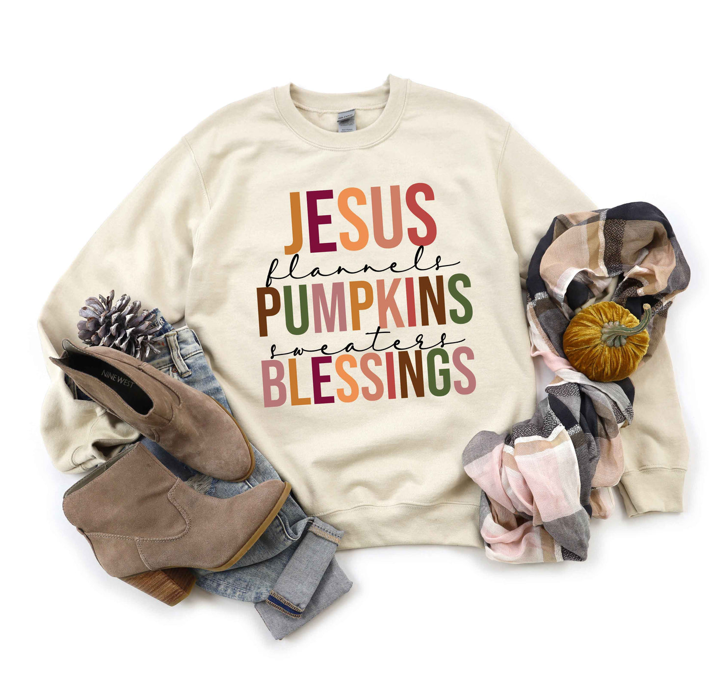 Jesus Pumpkins Blessings | Sweatshirt