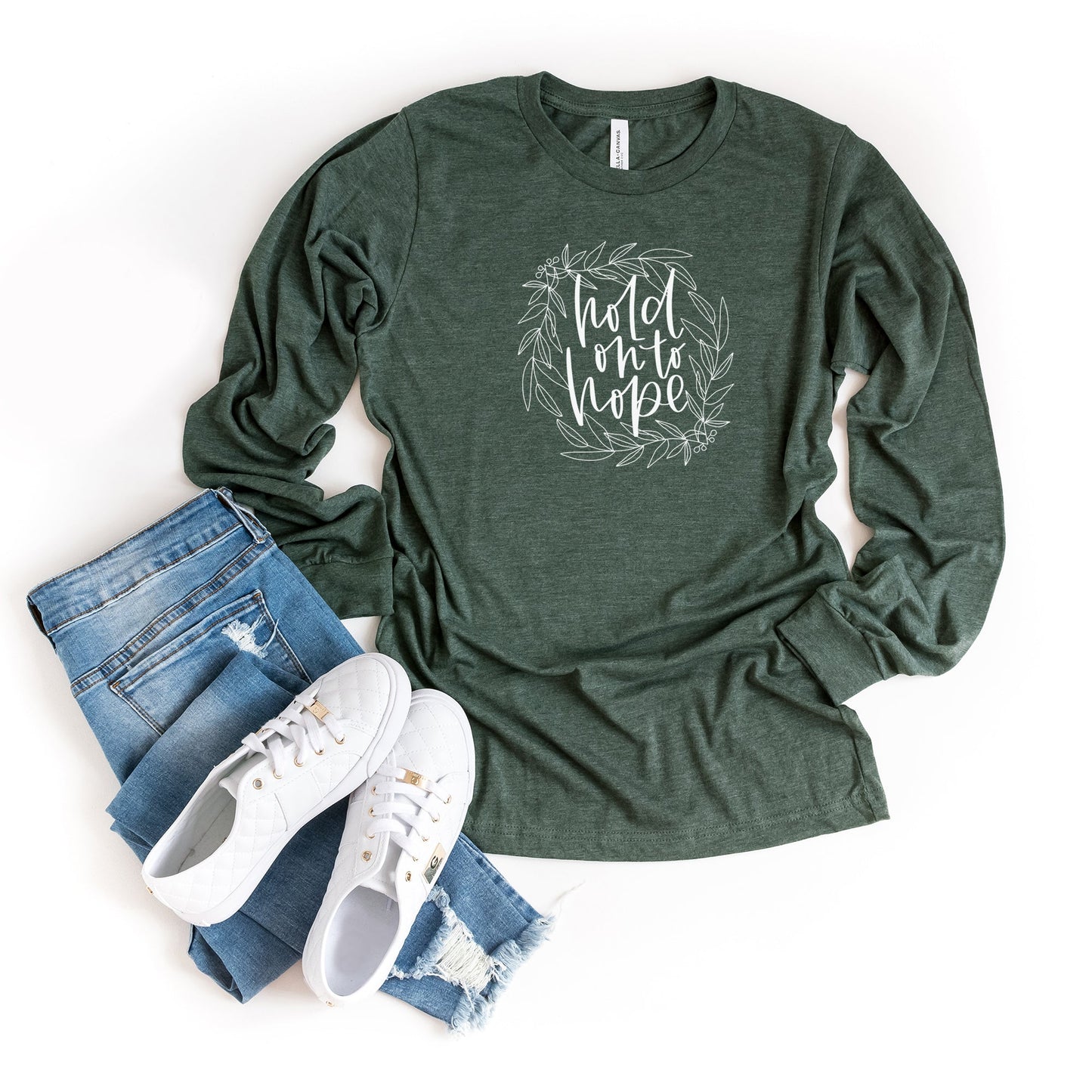 Hold On To Hope | Long Sleeve Crew Neck