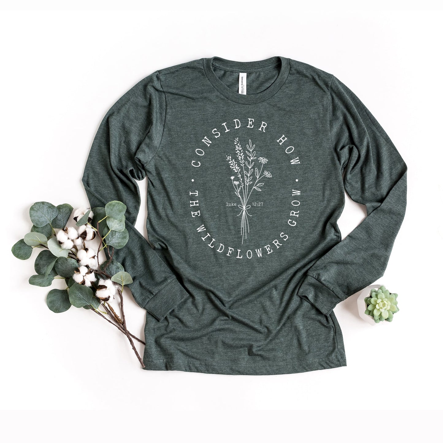 Consider How The Wildflowers Grow | Long Sleeve Crew Neck