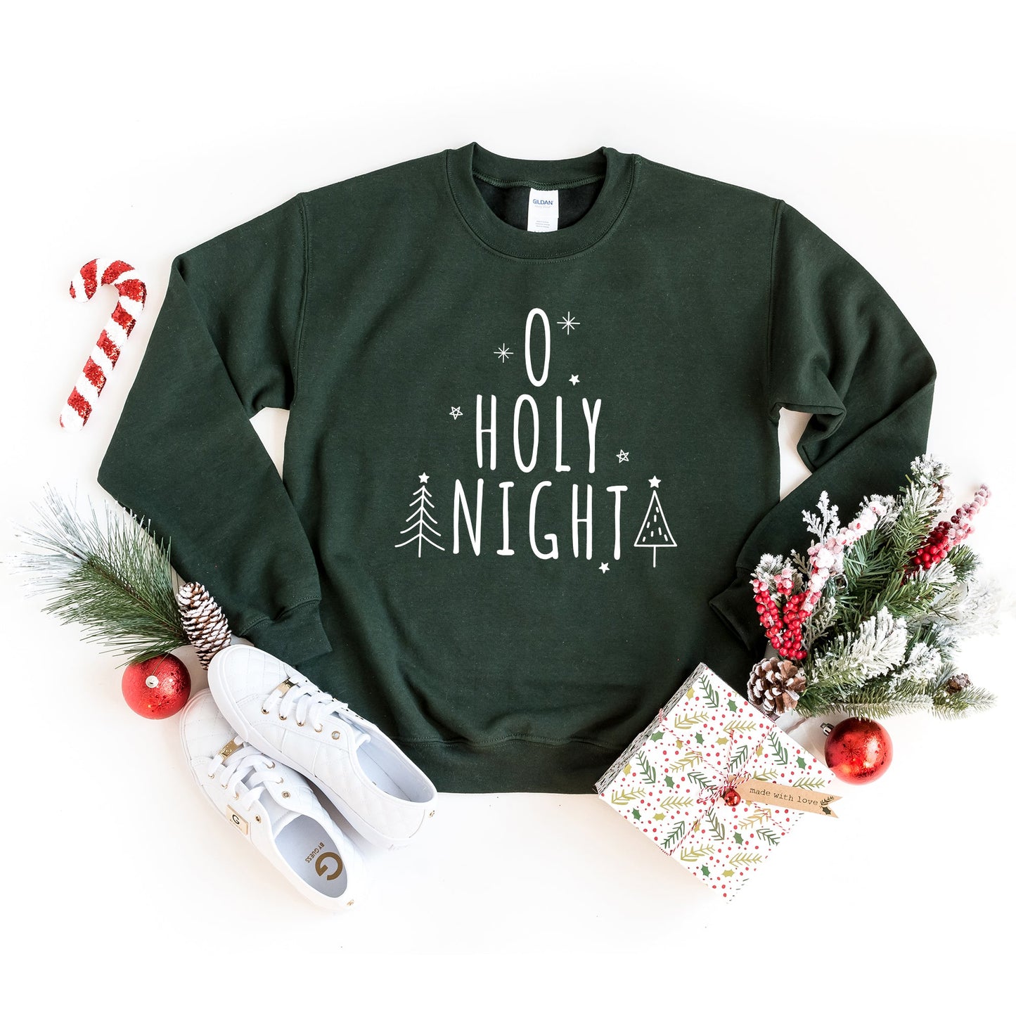 Oh Holy Night Trees | Sweatshirt