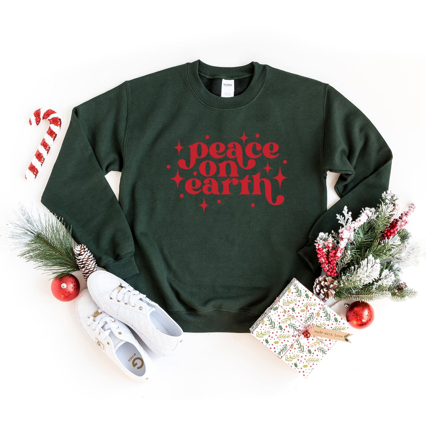 Whimsical Peace On Earth | Sweatshirt