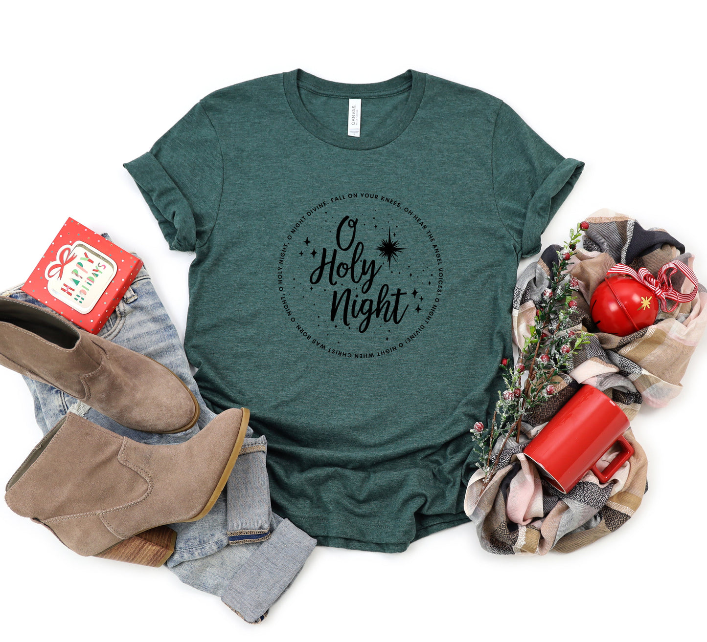 Holy Night Stars | Short Sleeve Crew Neck