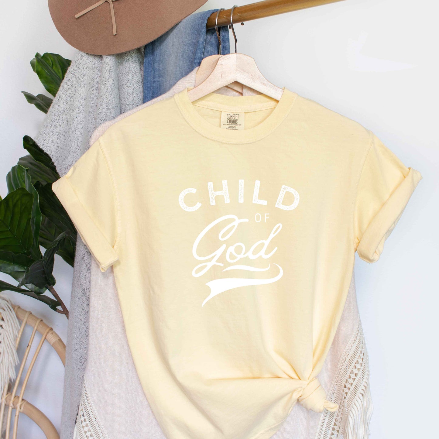 Child Of God Distressed | Garment Dyed Tee